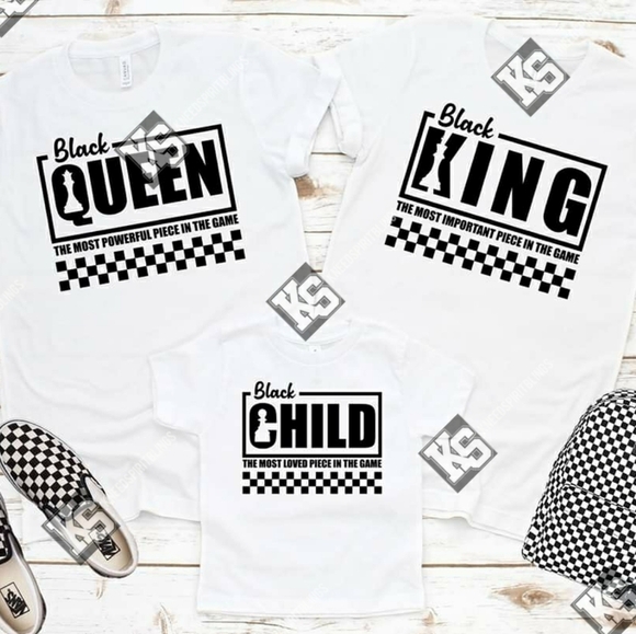 Black Queen the Most Powerful Piece in the GameTee - Picture 2 of 2